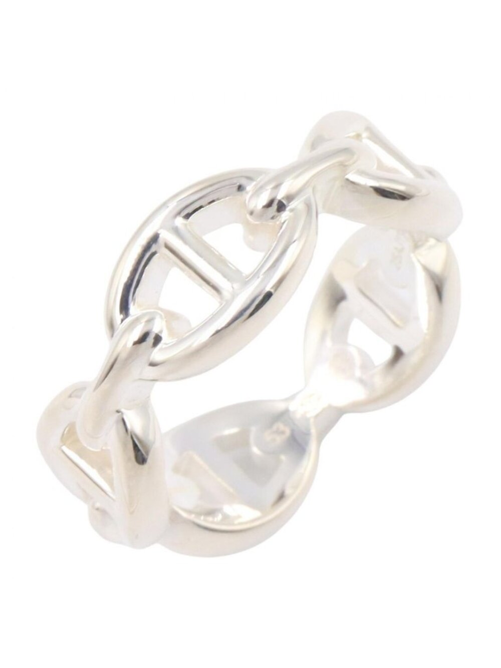 Hermes Ring Enchainee PM 925 Sterling Silver